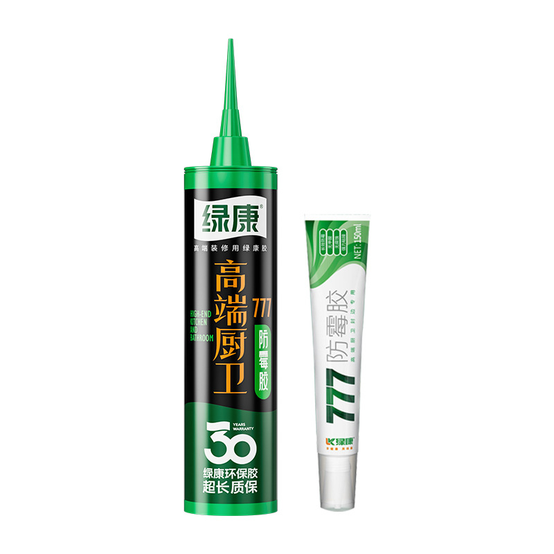 Green Kang 777 anti mold glue for home decoration, grade 0 anti mold, indoor universal beauty glue, cabinet and bathroom glass glue